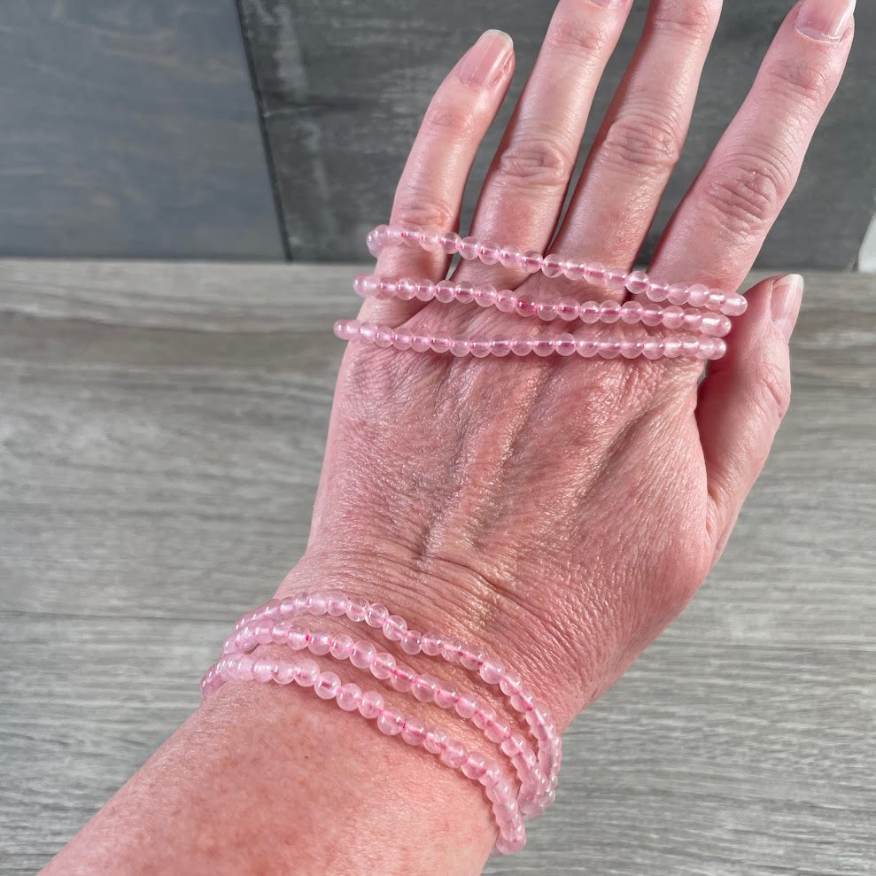 Rose quartz wrapping beaded bracelets wholesale