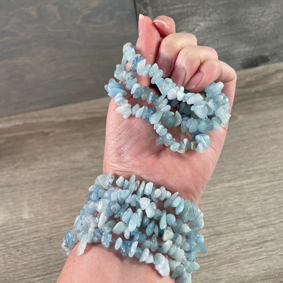 Gemstone Chip Bracelets – Premium Stones Crystal Jewelry