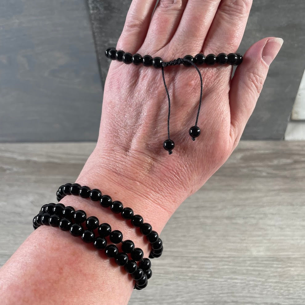Obsidian spiritual crystal jewelry for gift shops