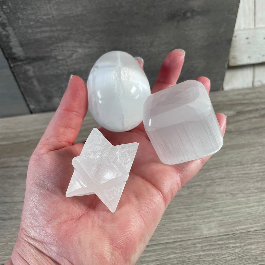 Assorted selenite shapes wholesale