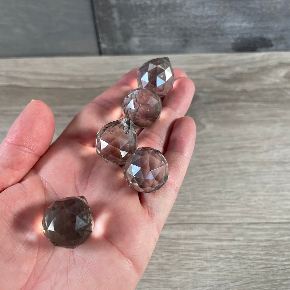 Suncatcher Leaded Glass Faceted Feng Shui 20 mm Bead