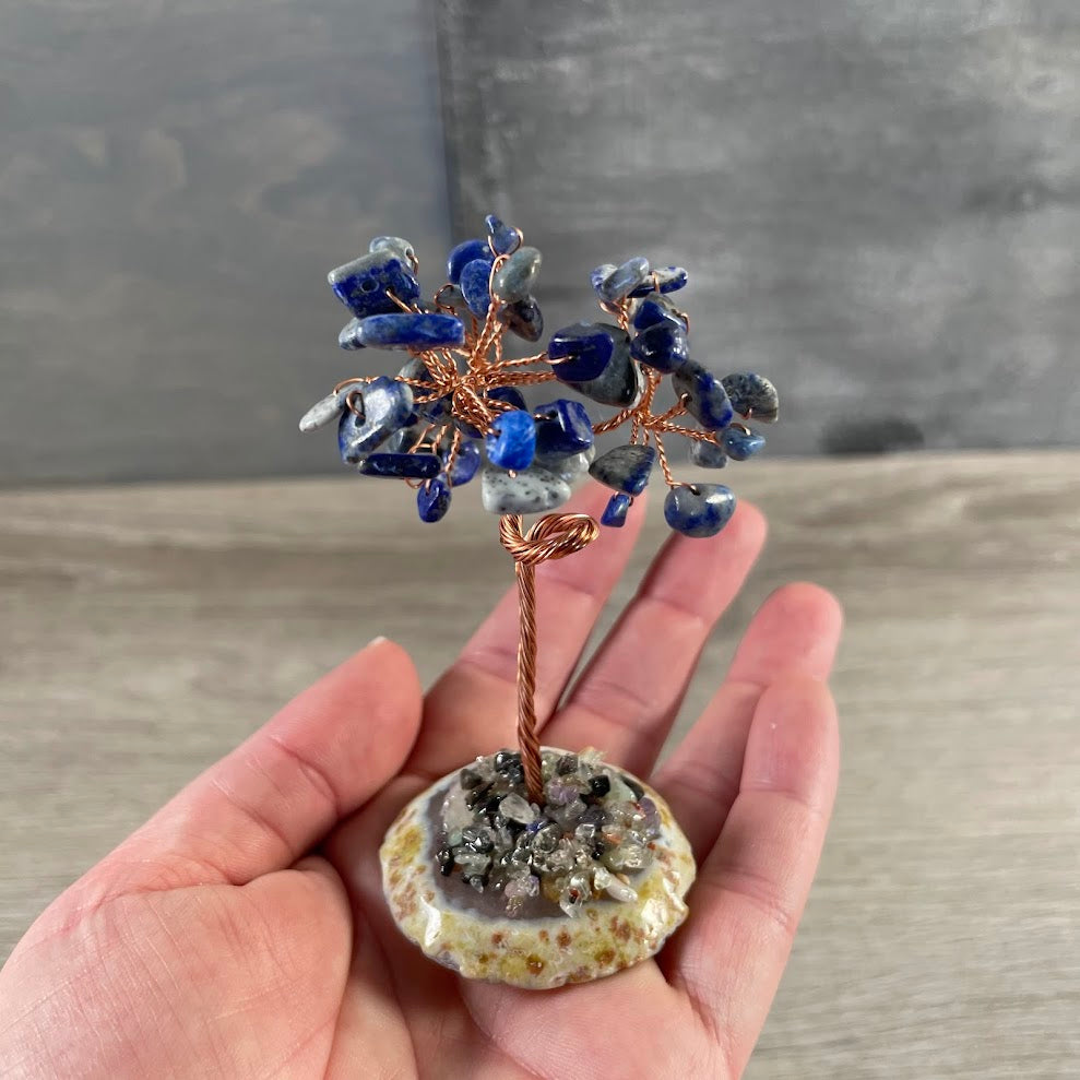 lapis lazuli crystal tree decor bulk