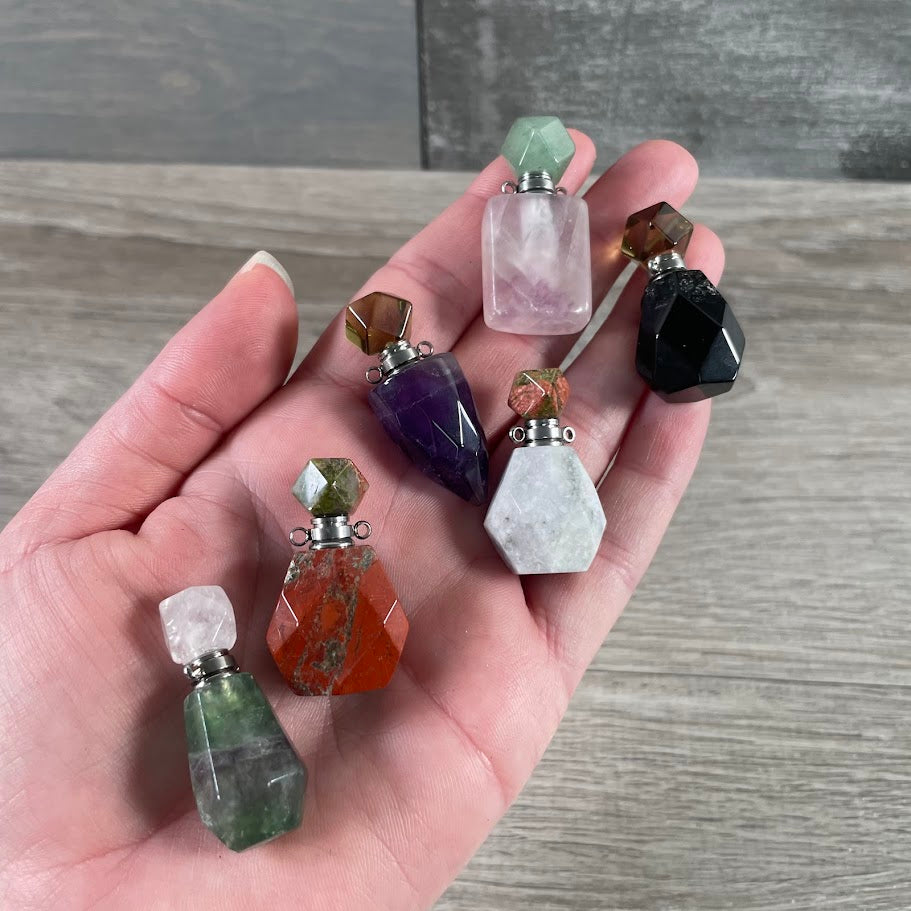 Assorted Gemstone Perfume Bottles – Crystal Aromatherapy
