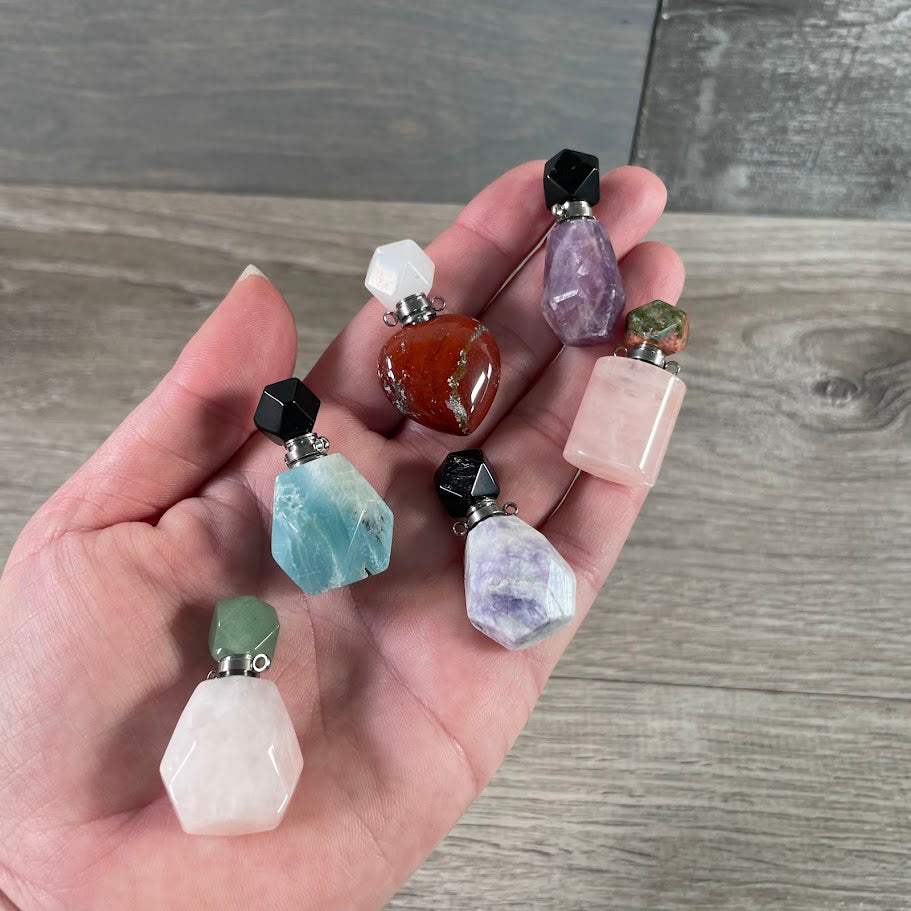 Assorted Gemstone Perfume Bottles – Crystal Aromatherapy