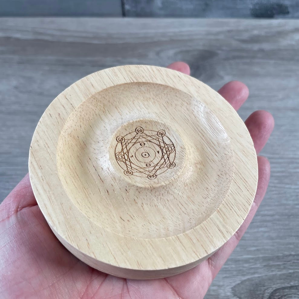 Wooden Stand for Crystals and Spheres – 4-Inch Display Base