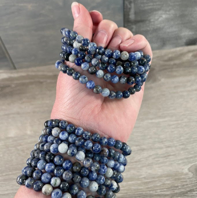 Gemstone Beaded Stretch Bracelets 6mm  – Bulk Jewelry