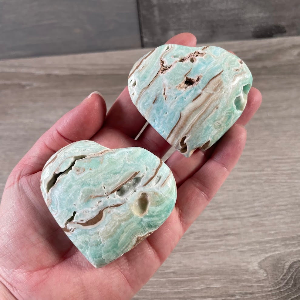 Wholesale Large Gemstone Heart Carvings for Crystal Shops