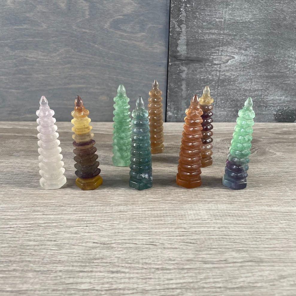 Wholesale Fluorite Pagoda Crystal
