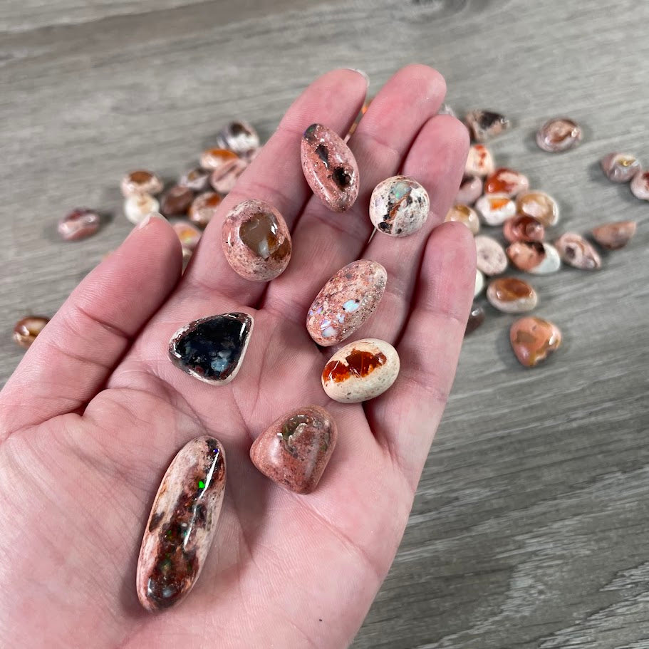 wholesale fire opal polished cabochon