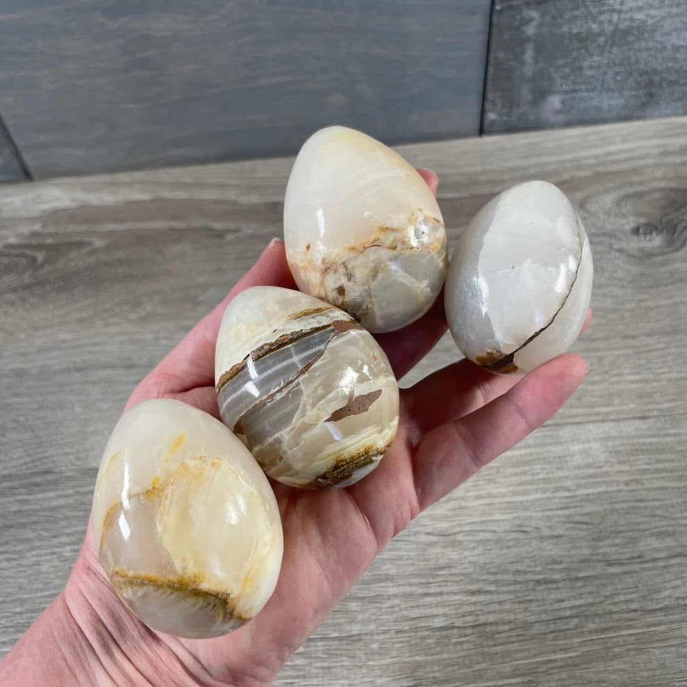 natural gemstone egg collection for retail