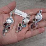 Mother of Pearl Sterling Silver Pendants