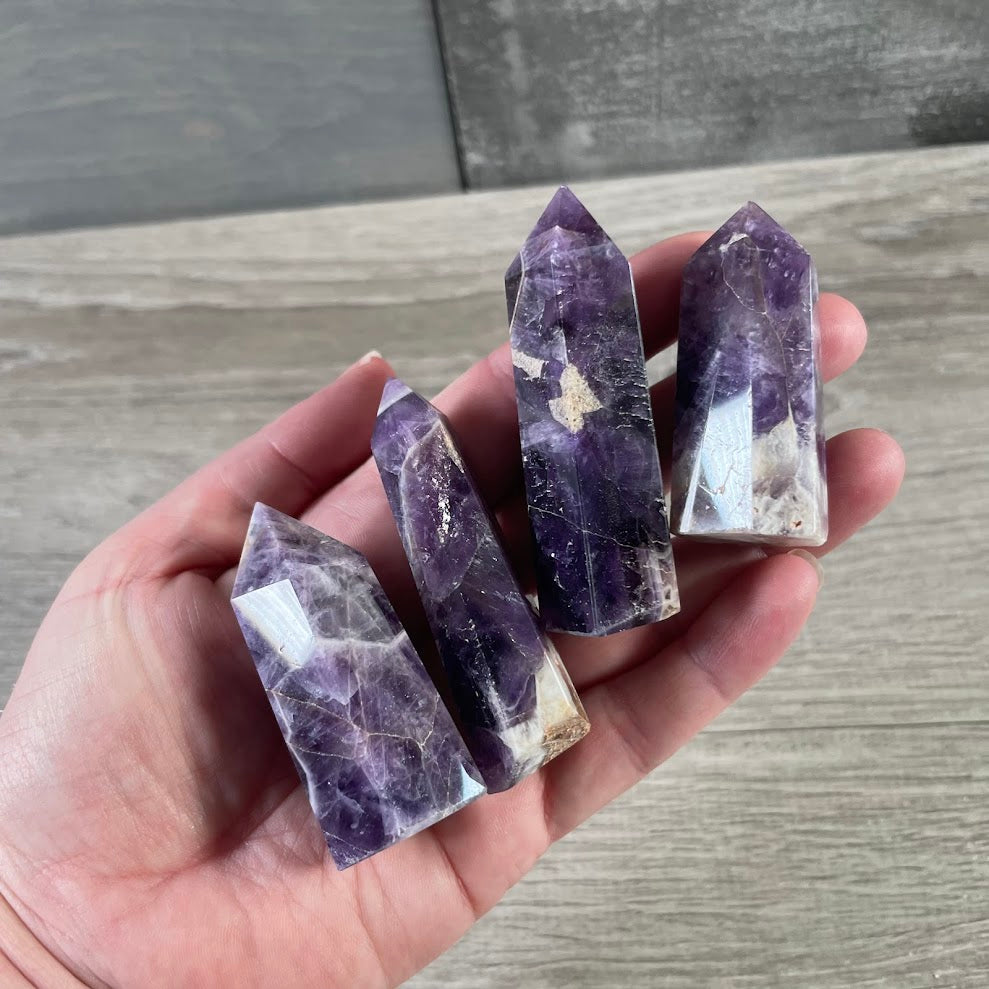 Gemstone Obelisk 1-2 oz | Small Crystal Tower, Grids & Decor