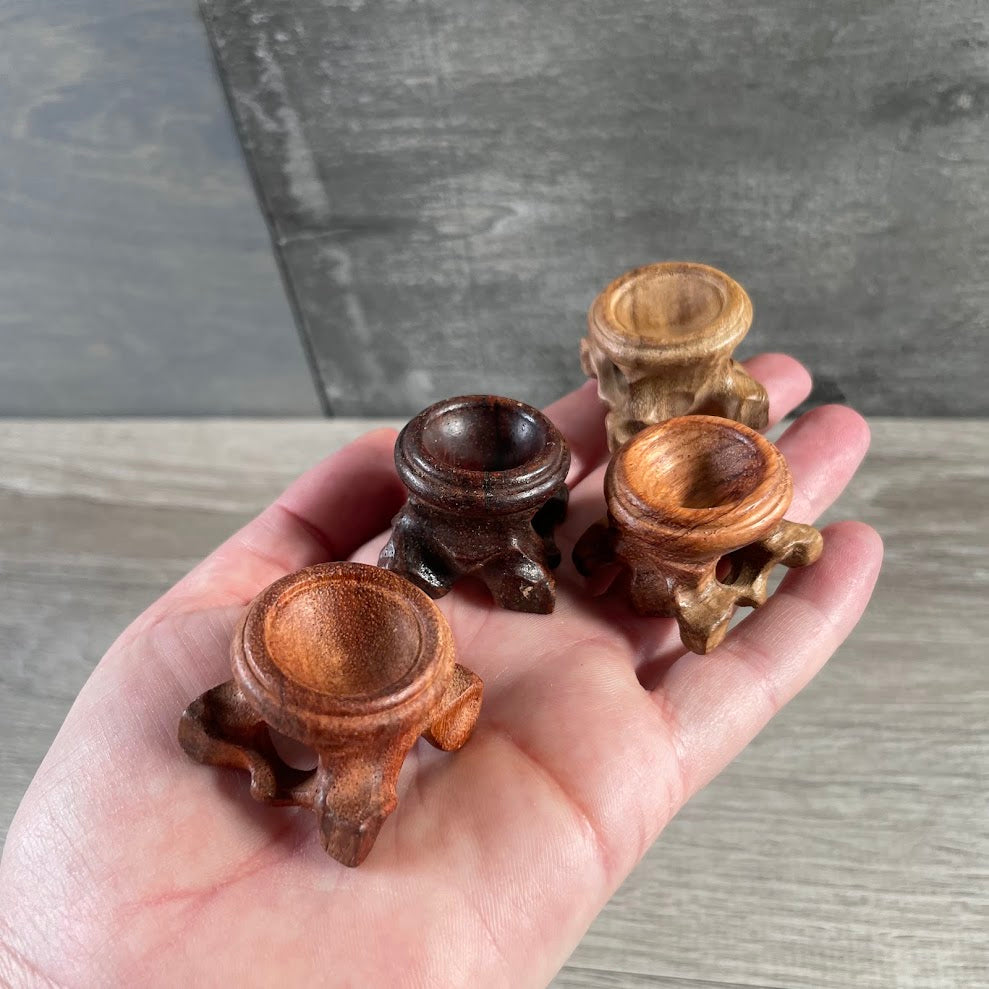 Wood Sphere Stands for Crystal Balls and Gemstone Displays | Wholesale Crystal Accessories