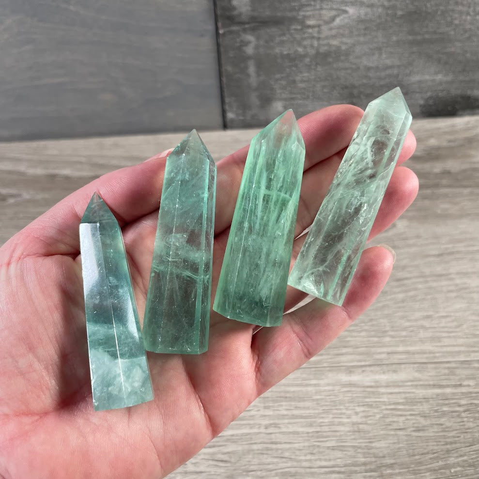 Gemstone Obelisk 1-2 oz | Small Crystal Tower, Grids & Decor