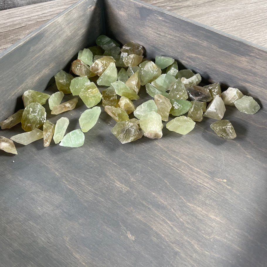 Green Calcite healing stones wholesale by the pound