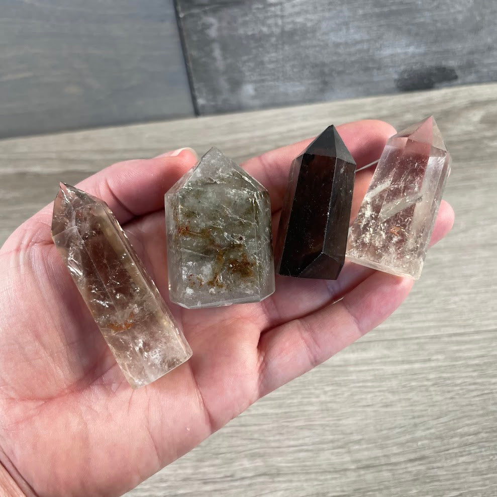 Gemstone Obelisk 1-2 oz | Small Crystal Tower, Grids & Decor