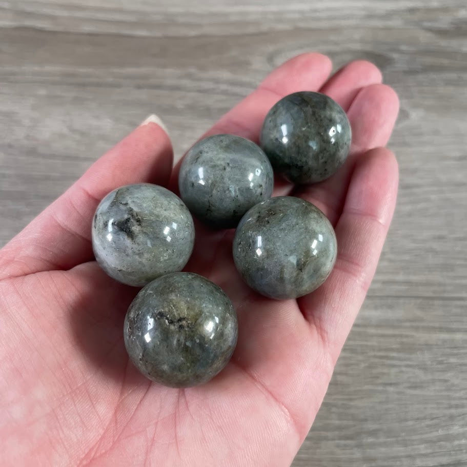 labradorite crystal sphere 25mm polished gemstone ball