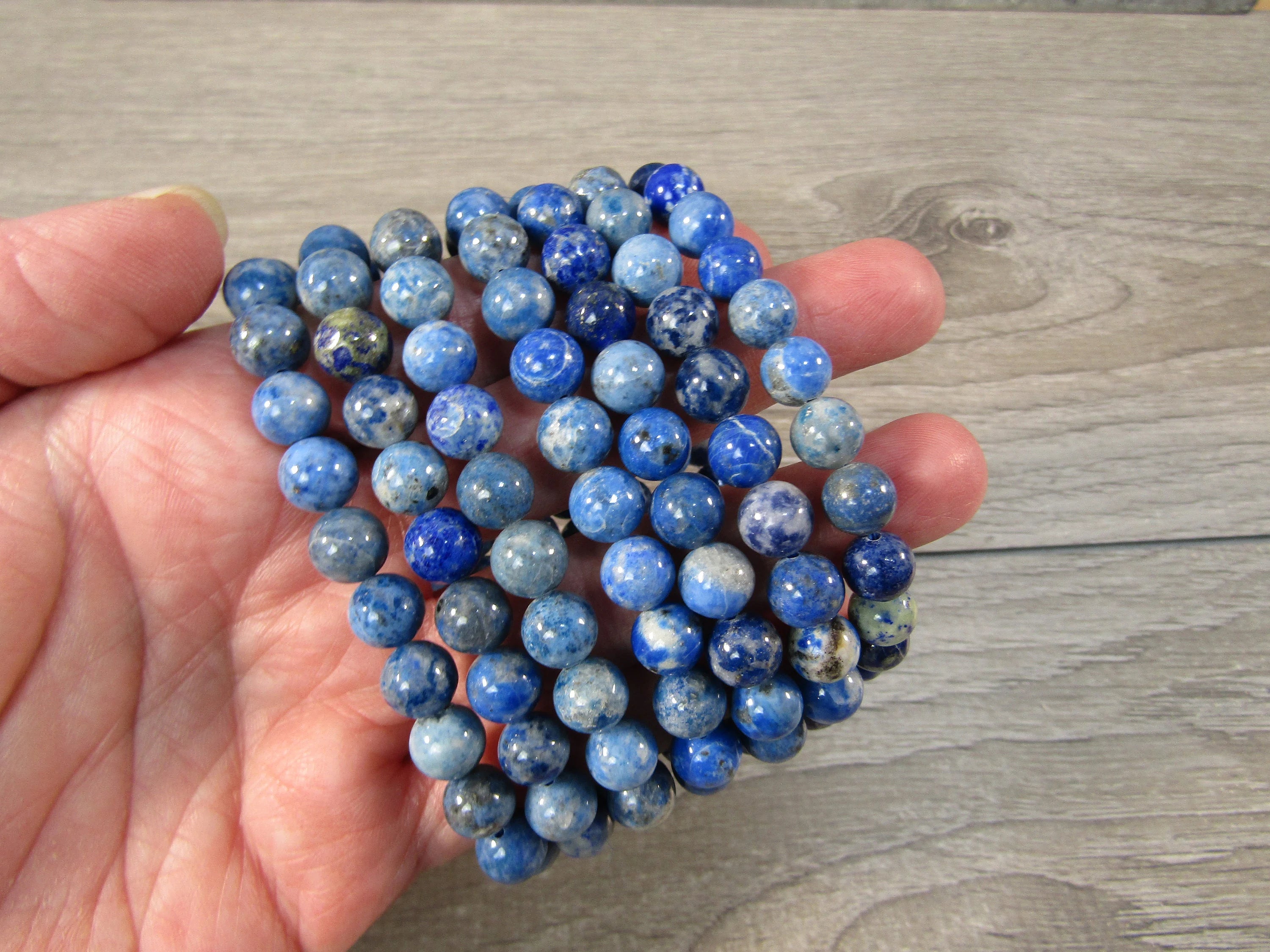 Gemstone 8 mm Round Bracelets