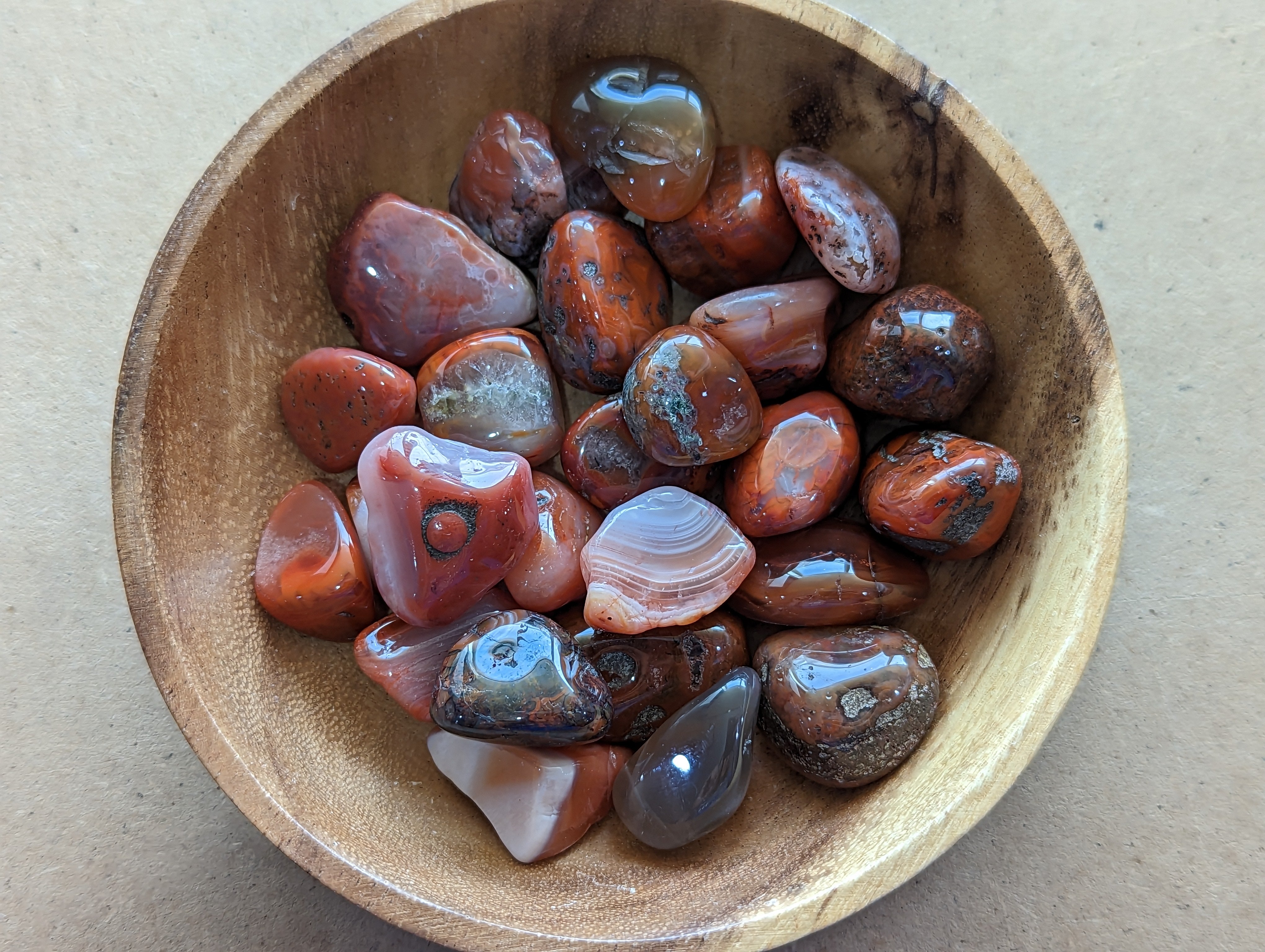 Red Agate Tumbled 1 Lb