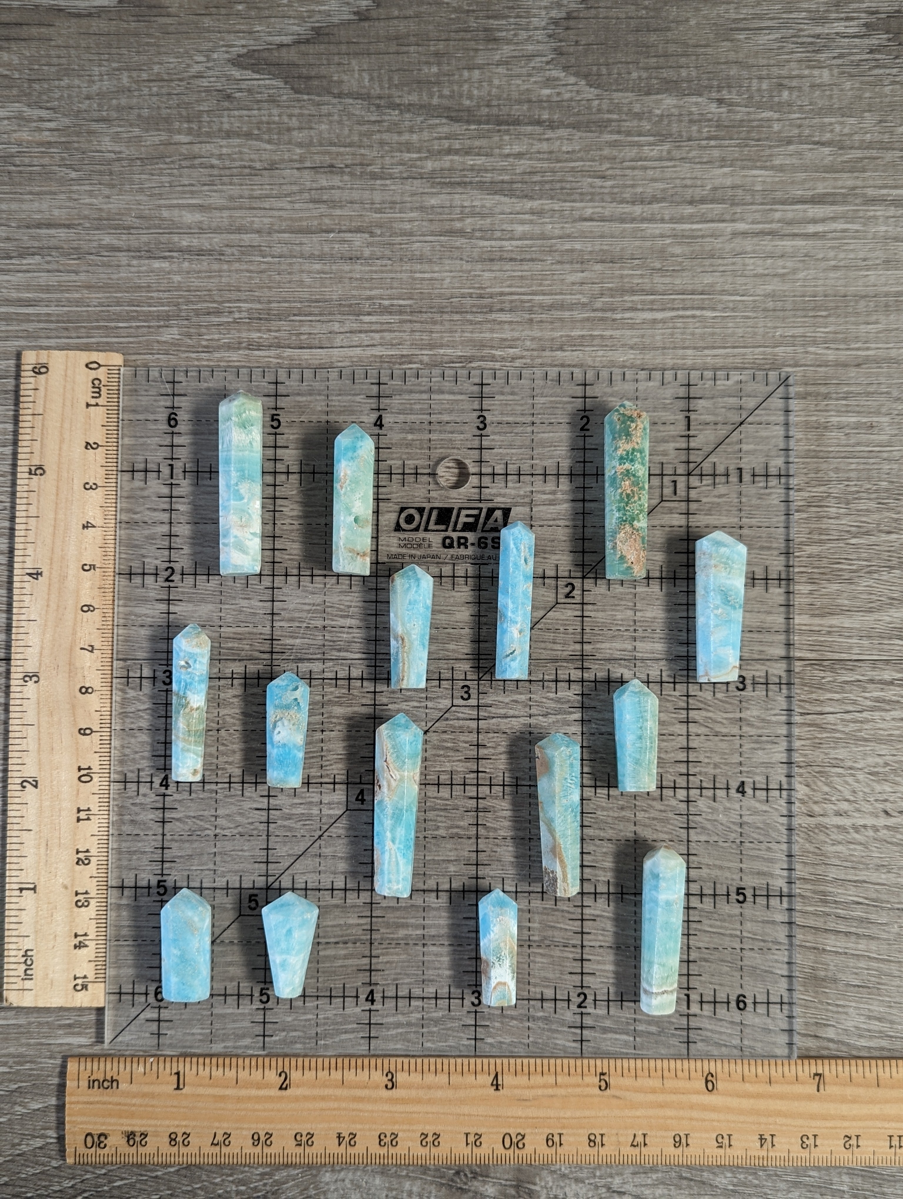 Gemstone Obelisk Points Small for Wire Wrapping or Gridding