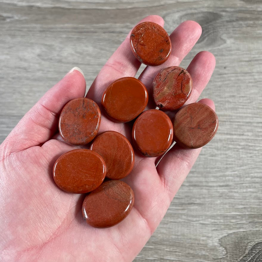 Bulk Gemstone Oval Flat Disks for Crystal Shops, Reiki, Chakra & Metaphysical Retail