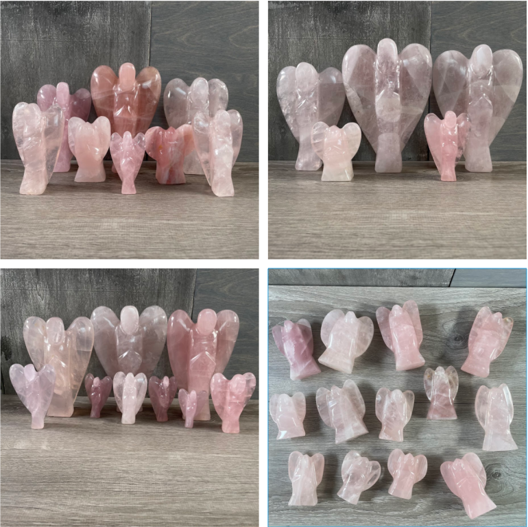 Rose Quartz Madagascar Angels Sold by The Lot