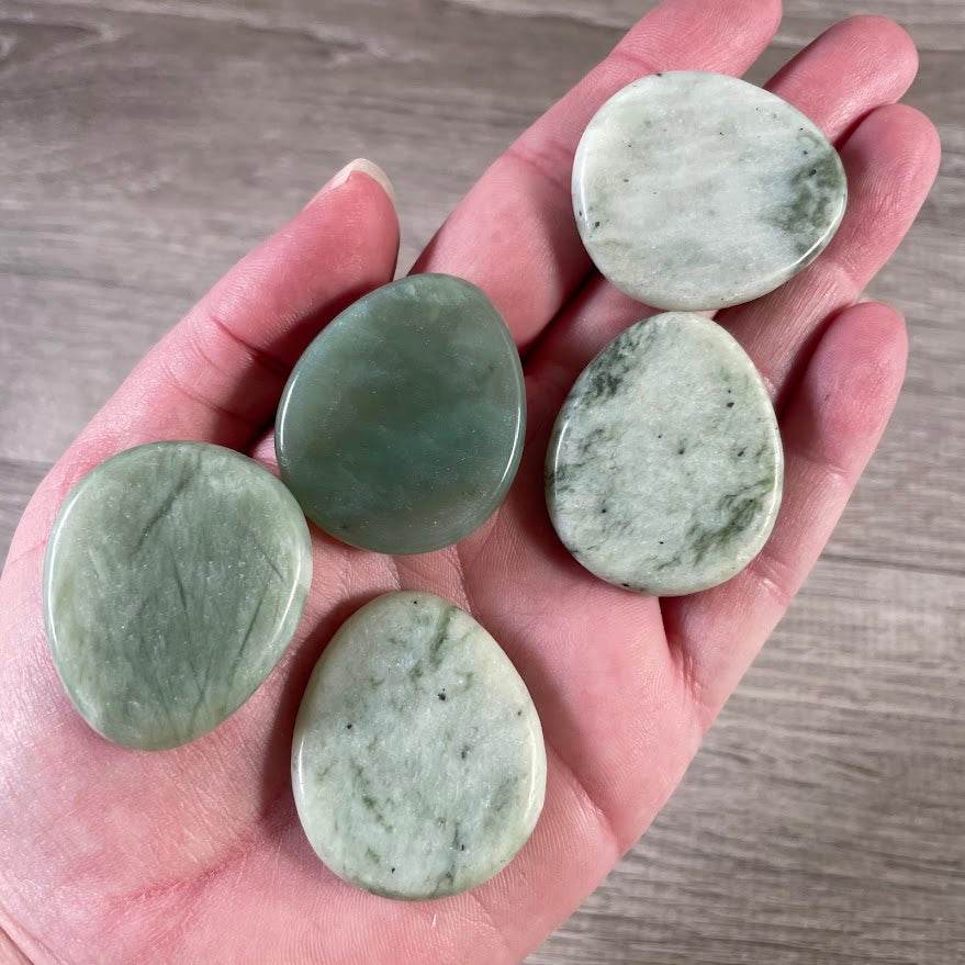 Bulk Gemstone Oval Flat Disks for Crystal Shops, Reiki, Chakra & Metaphysical Retail