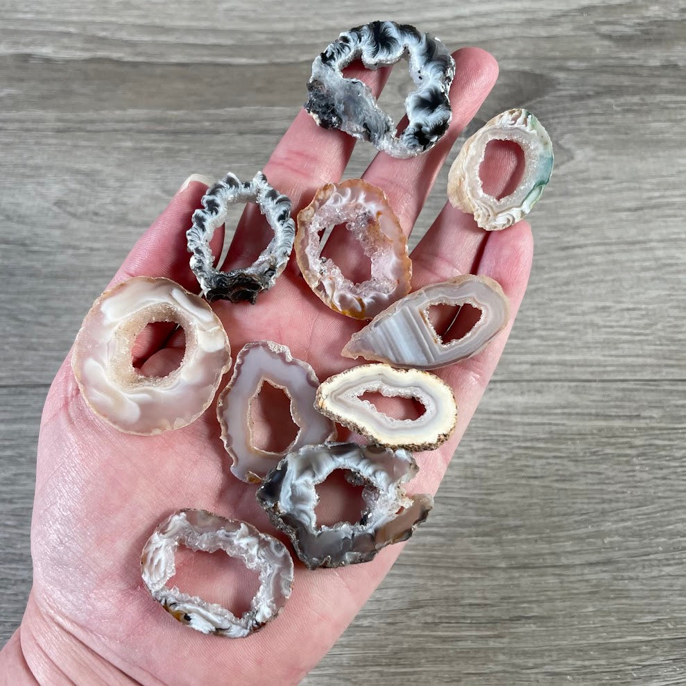 Wholesale Oco agate geode slices for crystal shops and gift stores