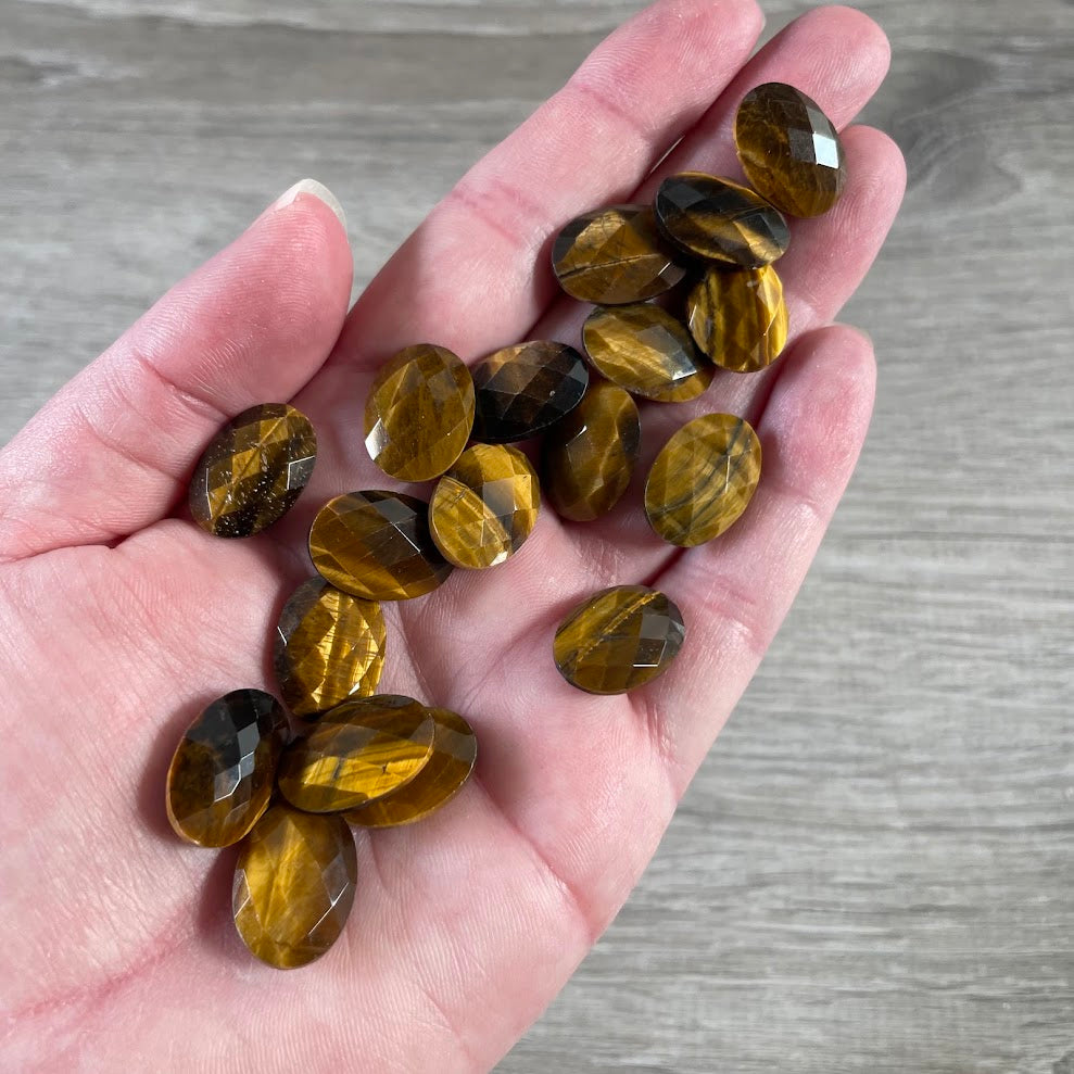 Tiger Eye Oval cabochons for rings, pendants, and artisan jewelry designs