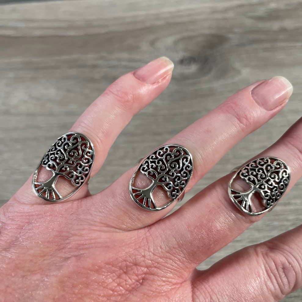 Tree of Life Sterling Silver Rind for Retail
