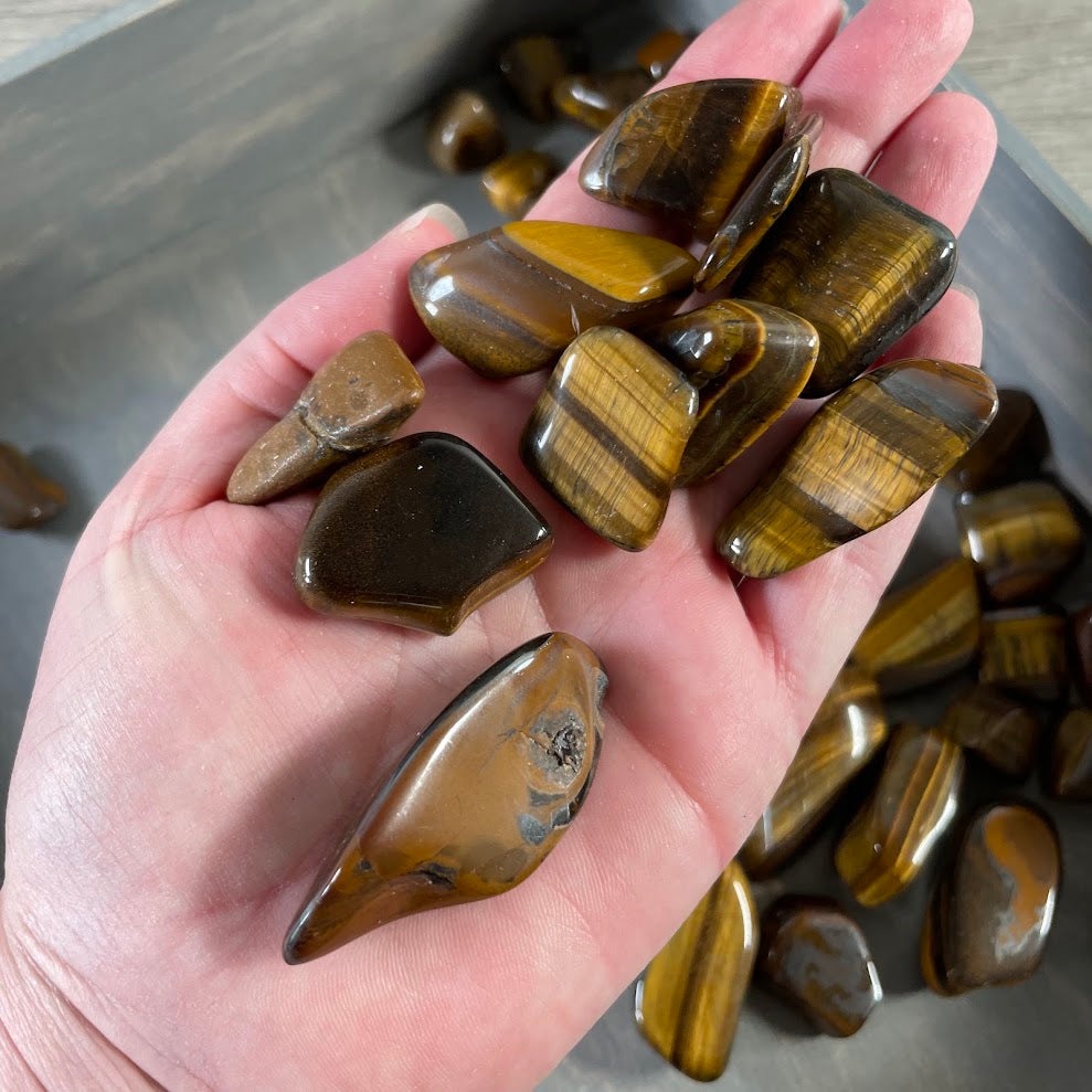 One pound lot of Tiger Eye stones for metaphysical retailers