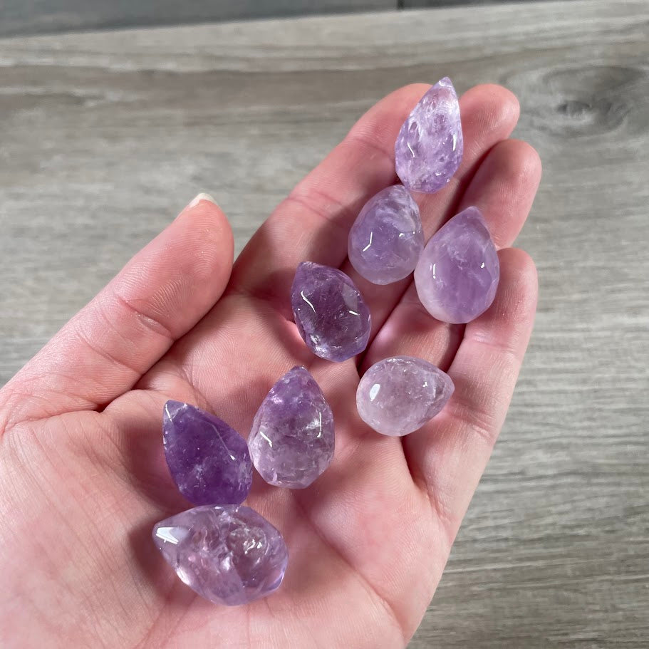amethyst wholesale mini gemstone flames assorted crystal carvings for resale