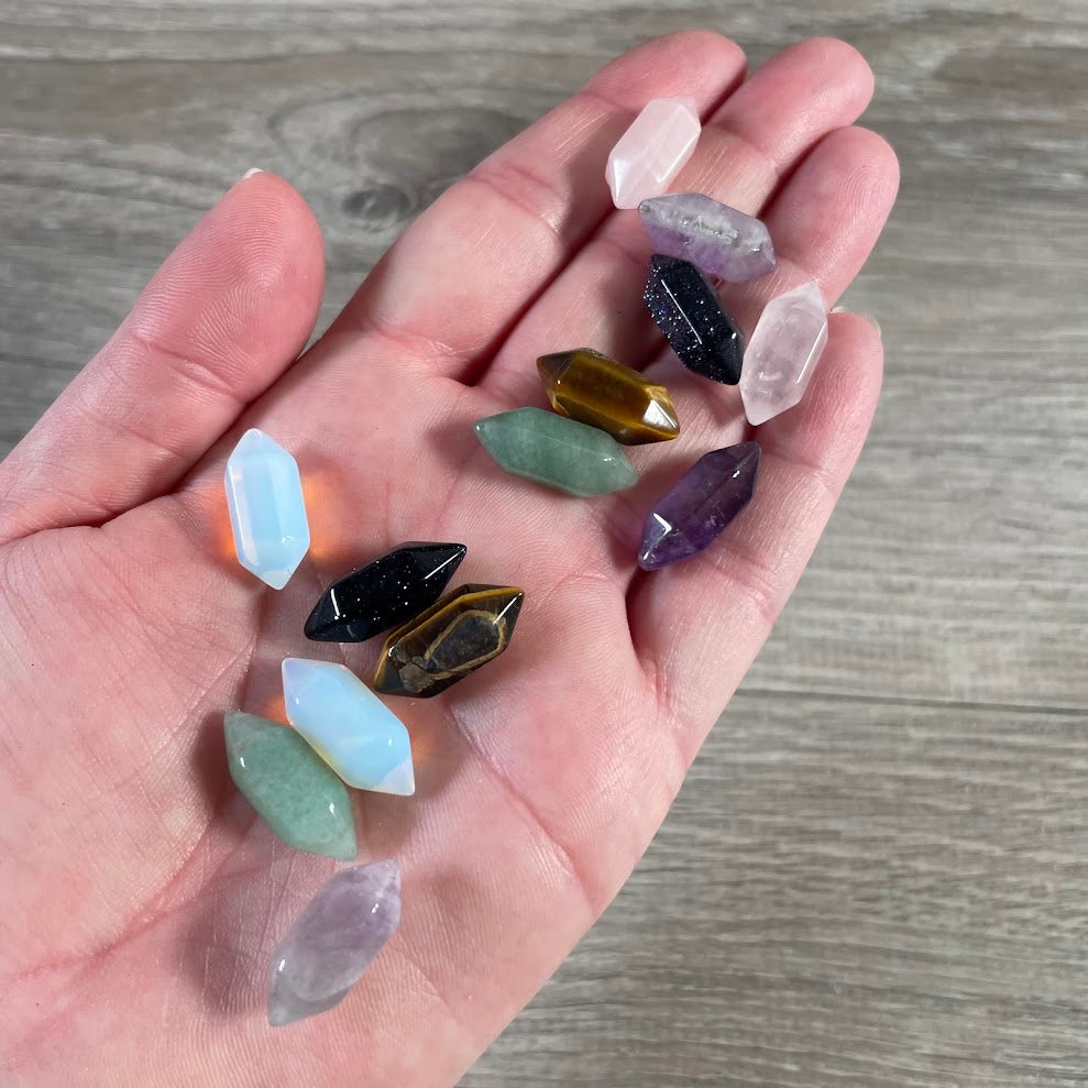 Wholesale assorted small double terminated crystal points
