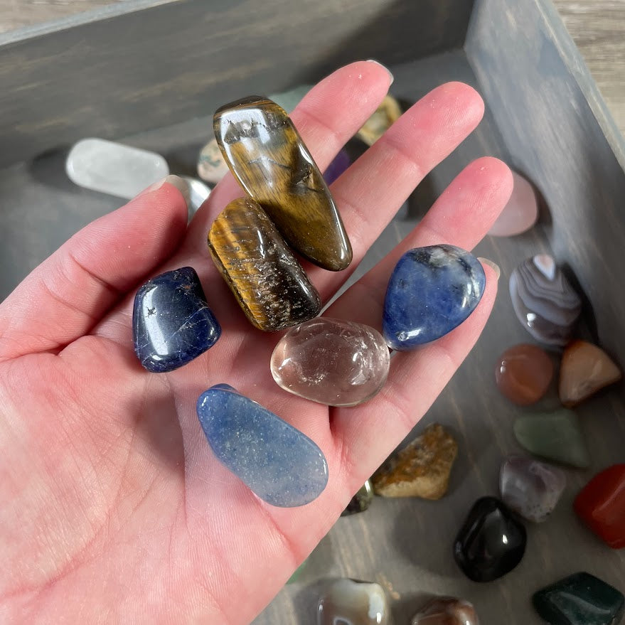 Wholesale polished gemstone lot for jewelry, crafts, and décor