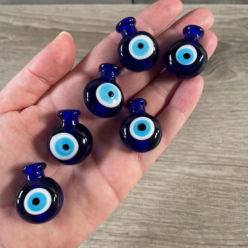 Blue evil eye perfume bottle from Keystone Crystals.
