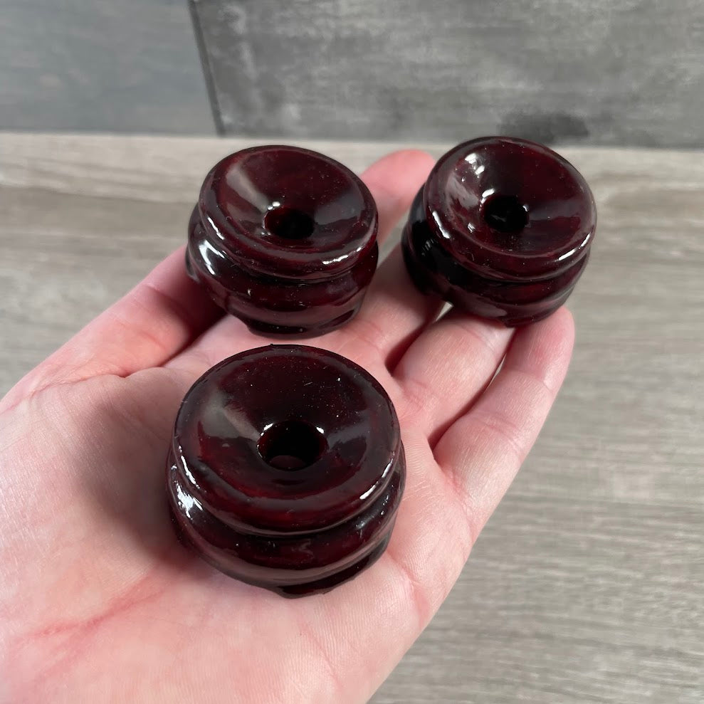 Wood crystal sphere stand wholesale gemstone display holder