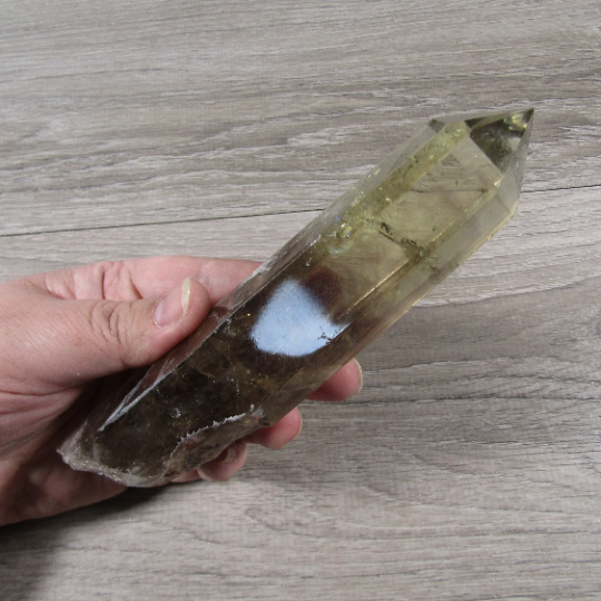 Lemon Quartz Points Large Display Size