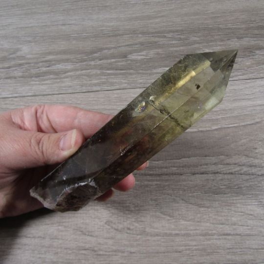 Lemon Quartz Points Large Display Size