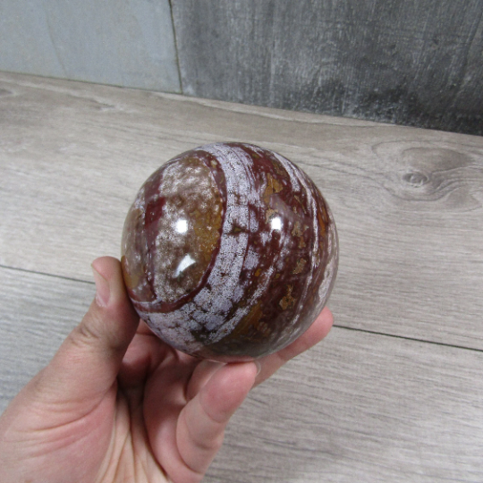 Gemstone Sphere Ocean Jasper 81 mm