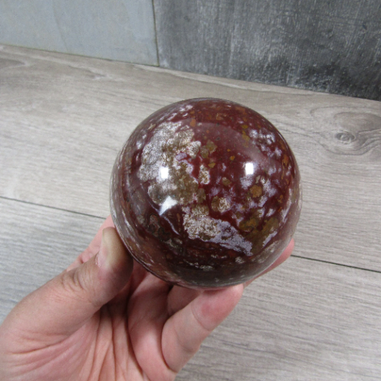 Gemstone Sphere Ocean Jasper 81 mm