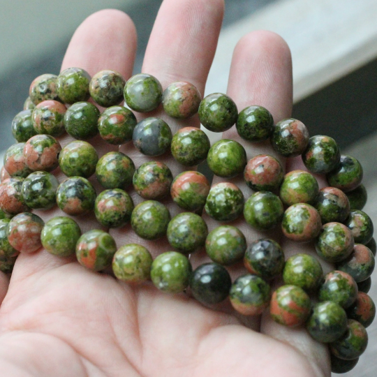 Gemstone 8 mm Round Bracelets