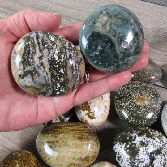 Gemstone Palm Stones Free Form Style