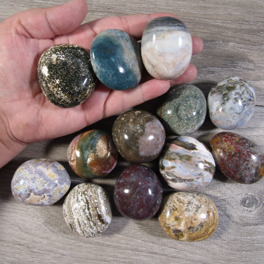 Gemstone Palm Stones Free Form Style