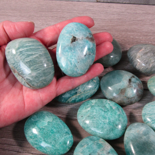 Gemstone Palm Stones Free Form Style