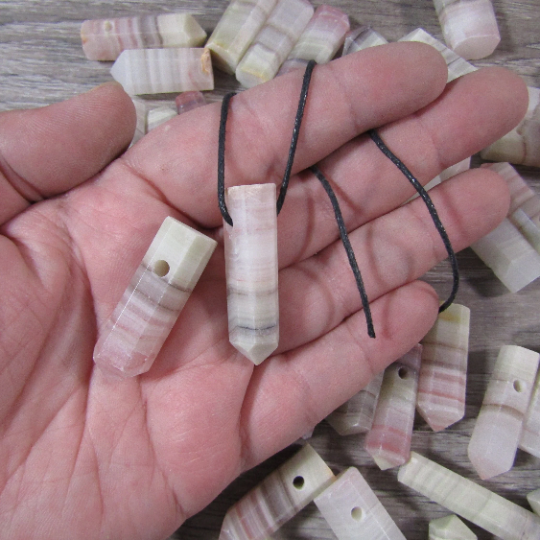 Gemstone Large Hole Pendant Style Beads