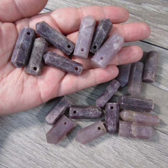 Gemstone Large Hole Pendant Style Beads