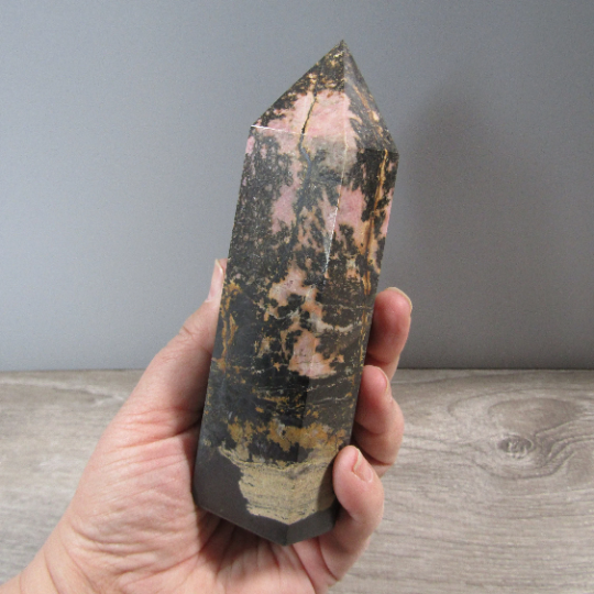 Rhodonite Obelisk Large Display Size