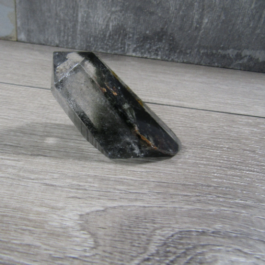 Chlorite Lodolite Included Quartz Obelisk Large Display Size