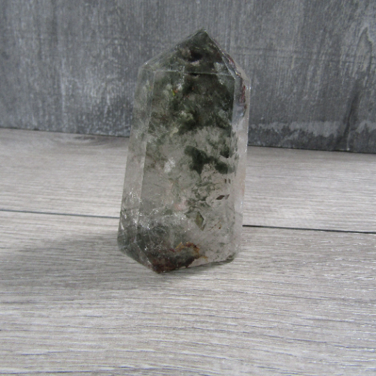 Chlorite Lodolite Included Quartz Obelisk Large Display Size