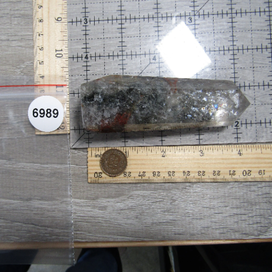 Chlorite Lodolite Included Quartz Obelisk Large Display Size